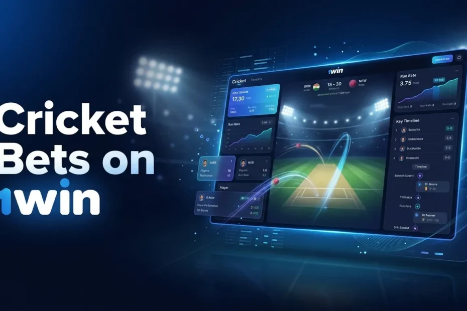 Cricket Bets on 1win App in India from Setup to Payout